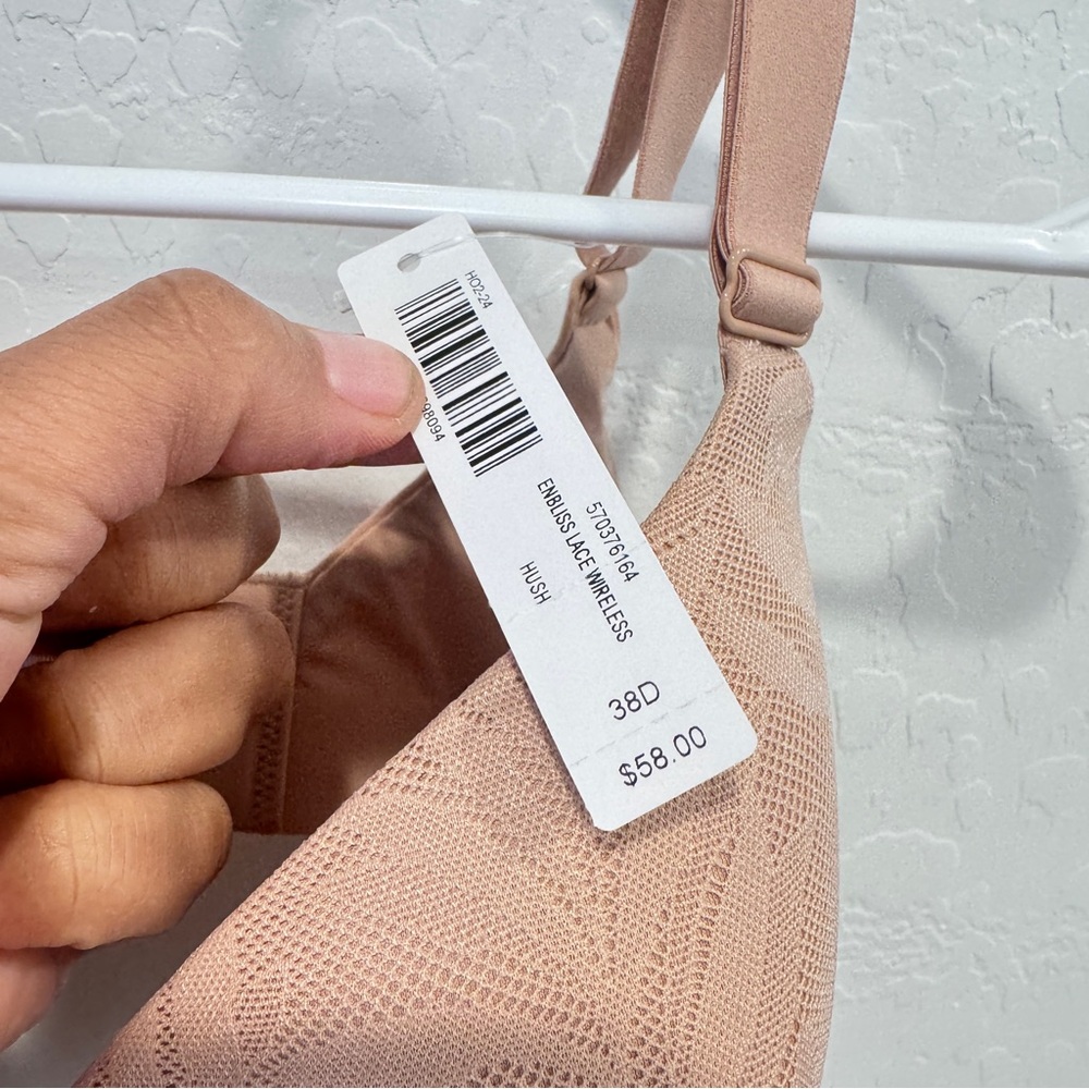 Soma Enbliss Wireless Seamless Bra Womens 38D Blush Pink NWT Comfort Everyday - Picture 4 of 6